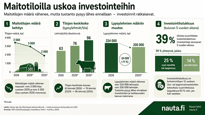 Infograafi Kantarin selvityksen tuloksista