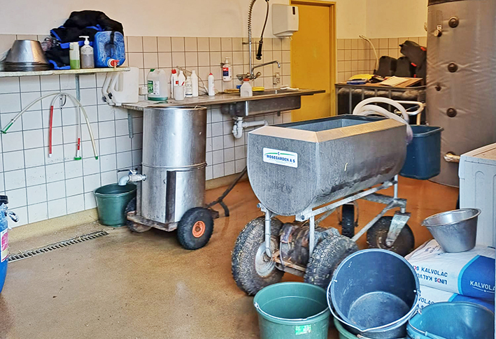 Tanskalaisen tilan vasikkakeittiö